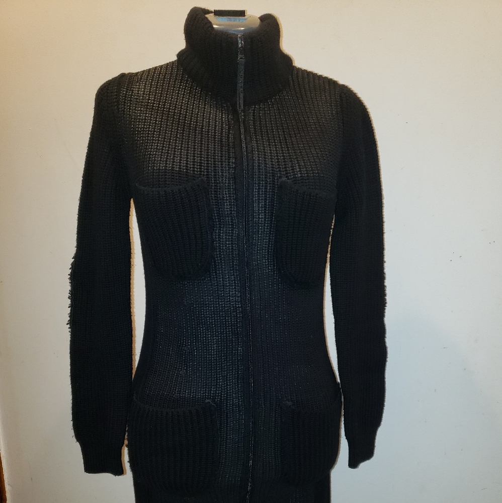 Amazing Prada Fitted Cardigan Sweater Dress Size S